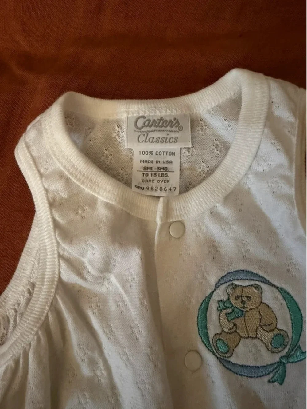 Vintage carters romper 3 months